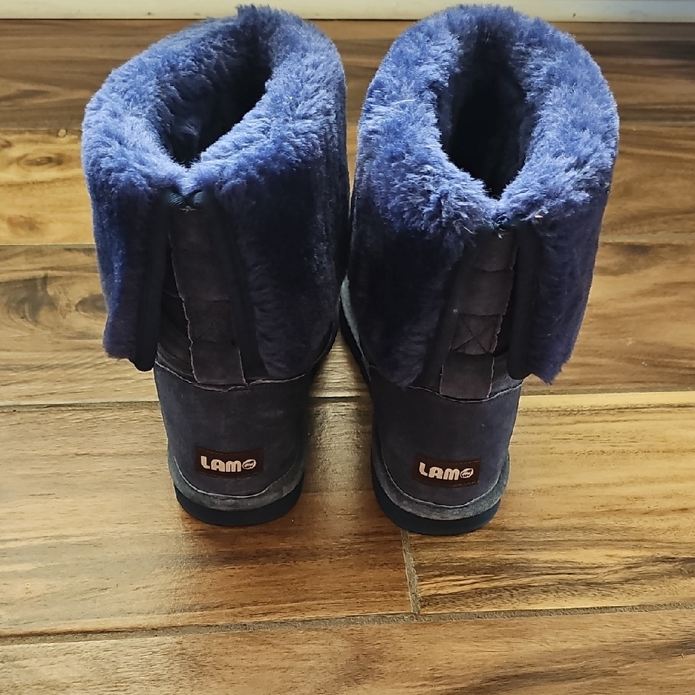LAMO Women's Navy Fur-Lined Boots